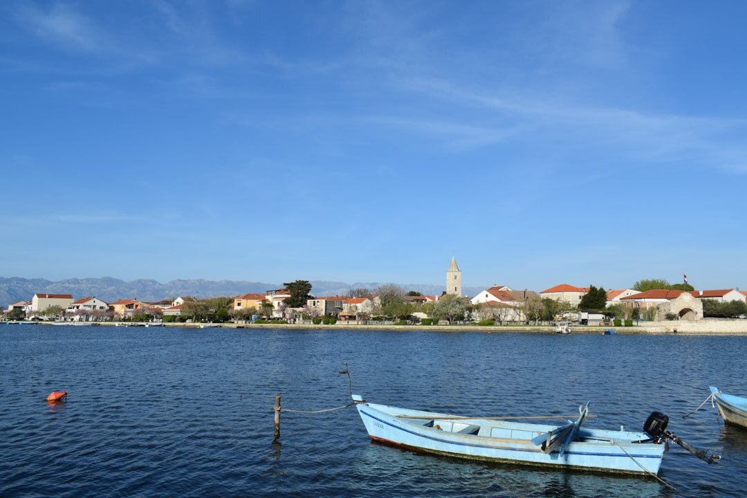 Croatian seniors enjoying a boat excursion along the Adriatic coast