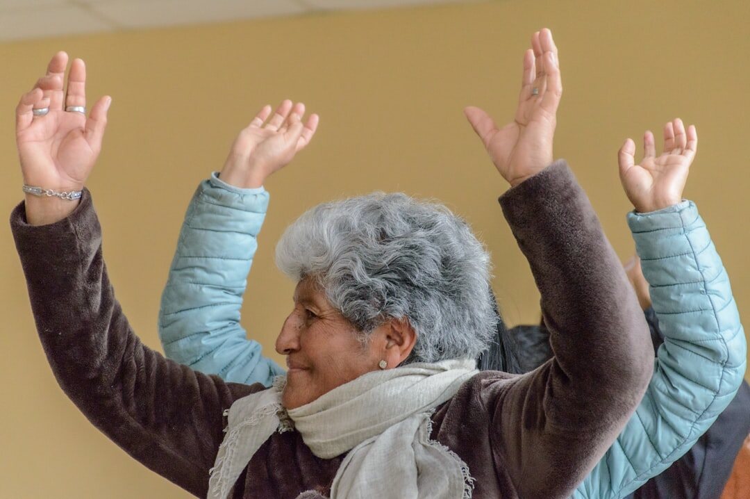 senior breathing exercise