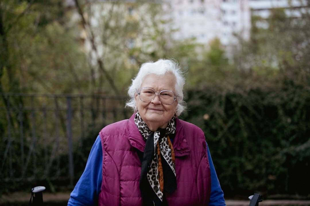 senior woman smiling